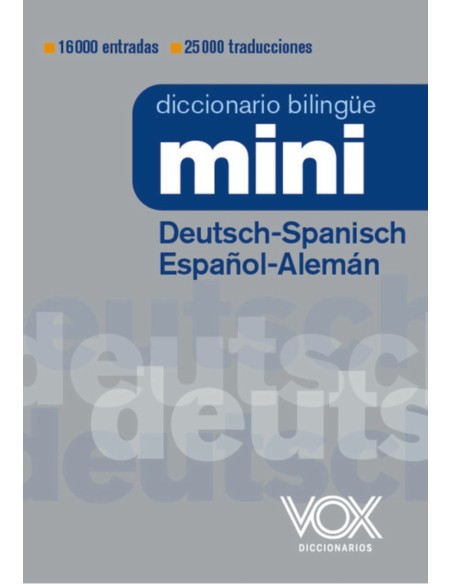 Diccionario Mini Deutsch Spanisch Espanol Aleman Diccionario Mini Deutsch Spanisch Espanol Aleman