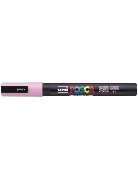 UNIBALL MARCADOR POSCA PC-3M PUNTA CÓNICA 0,9 - 1,3 MM ROSA CLARO
