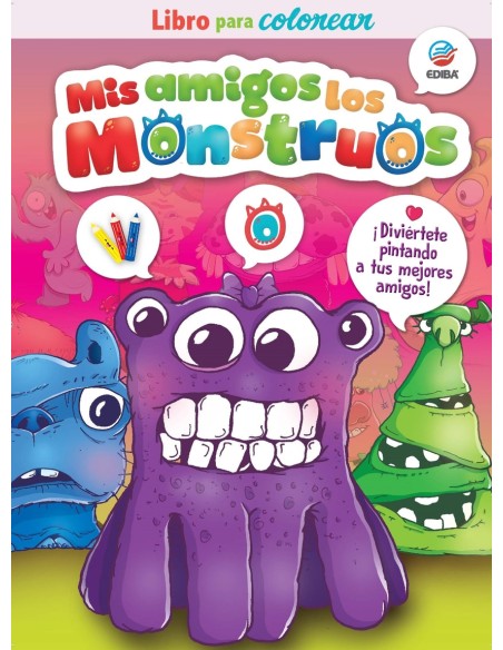 Mis Amigos Los Monstruos Libro para colorear Dos