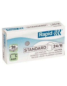 24/6 Paquete de grapas 1000 grapas 24855600 Pack 20 Unidades