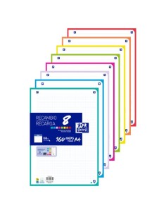 RECAMBIO OXF. COLOR 8 A4 160h 4 TAL. CD - Pack de 1 unidad 400207228
