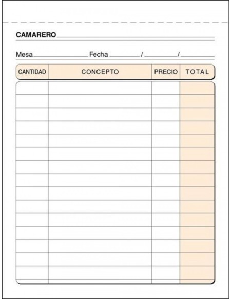 PAQ 5 TALONARIOS DE CAMAREROS 1 8 TRIPLICADO AUTOCOP T 89 PAQ 5 TALONARIOS DE CAMAREROS 1 8 TRIPLICADO AUTOCOP T 89