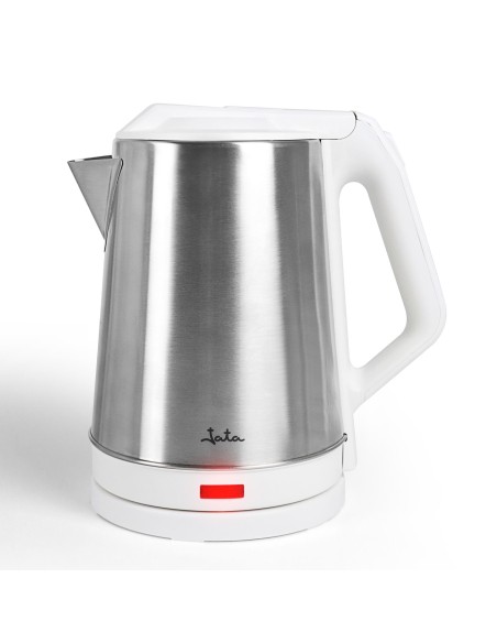 JEHA1723 tetera eléctrica 2 L 1500 W Acero inoxidable, Blanco