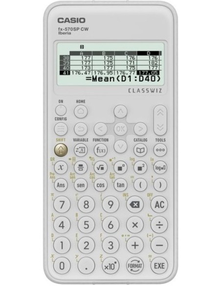 Calculadora cientifica fx 570 spcw blanca classwiz 570 funciones