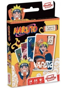 BARAJA NARUTO 3 JUEGOS DE CARTAS EN 1