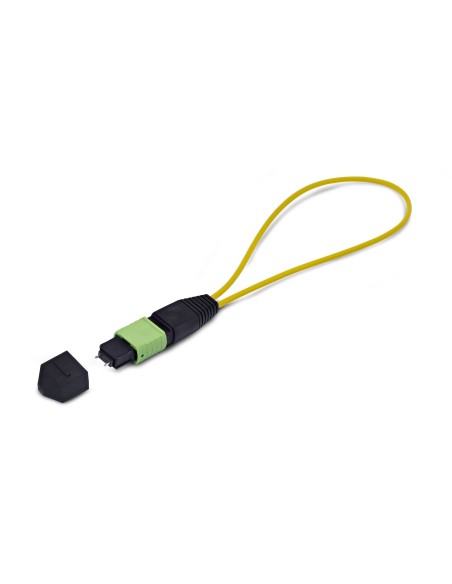 Adaptador Bucle Invertido MPO-12 Monomodo 9/125 MPO/MTP Macho - Probador Bucle Invertido MPO/MTP Macho - Probador de Conector MP