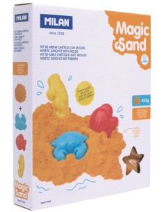 Kit de arena cinetica con moldes Magic sand