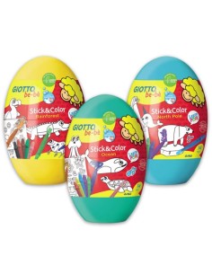 EXP 9 UNIDADES STICK ampCOLOR EGG GIOTTO BEBE
