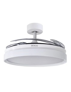 Ventilador de Techo Con Aspas Retractiles 30W Blanco