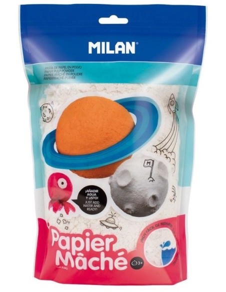 BOLSA 200G PAPEL MACHE BLANCO EN POLVO