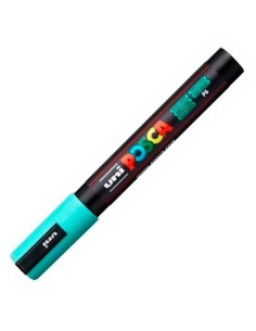 UNIBALL MARCADOR POSCA PC-5M NO PERMANENTE PUNTA FORMA DE BALA 1,8 - 2,5 MM VERDE MARINO