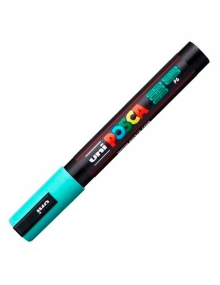 UNIBALL MARCADOR POSCA PC-5M NO PERMANENTE PUNTA FORMA DE BALA 1,8 - 2,5 MM VERDE MARINO