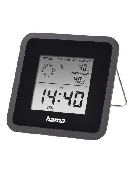 Termómetro e Higrómetro Digital, con Reloj y Previsión Meteorológica (Control de Temperatura Digital con termómetro e higrómetro
