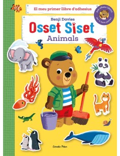 Osset Siset El meu primer llibre d adhesius Animals