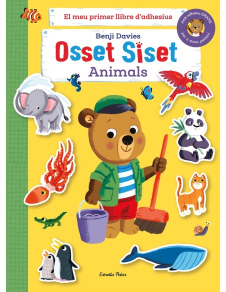 Osset Siset El meu primer llibre d adhesius Animals