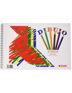 Bloc dibujo espiral a4 20h 120g con recuadro enri