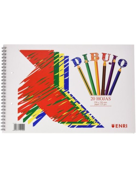 Bloc dibujo espiral a4 20h 120g liso enri Bloc dibujo espiral a4 20h 120g liso enri