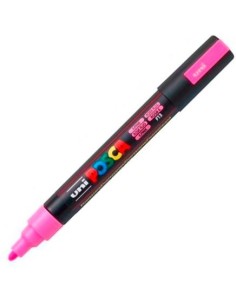 UNIBALL MARCADOR POSCA PC-5M NO PERMANENTE PUNTA FORMA DE BALA 1,8 - 2,5 MM FLUOR ROSA
