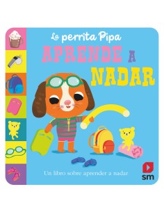 La perrita Pipa aprende a nadar