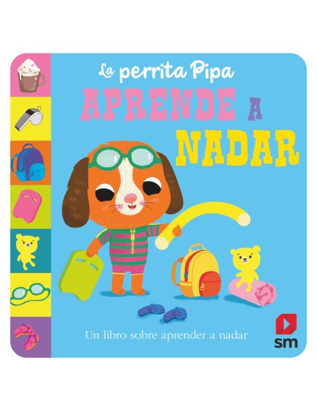 La perrita Pipa aprende a nadar