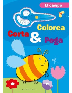 Colorea corta y pega En el campo