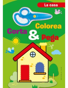 Colorea corta y pega En casa