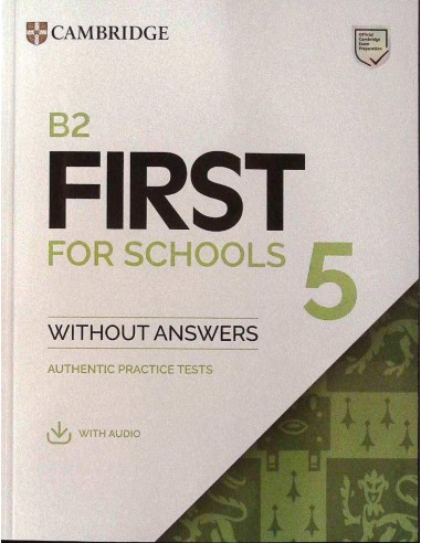 B2 First for Schools 5 Student s Book without Answers with Audio