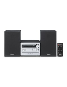 SC-PM250EC-S sistema de audio para el hogar Microcadena de música para uso doméstico 20 W Plata