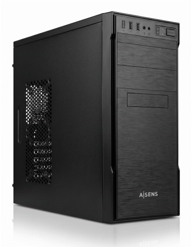 Caja Torre PC ATX con Fuente APSU-350APC, Negra