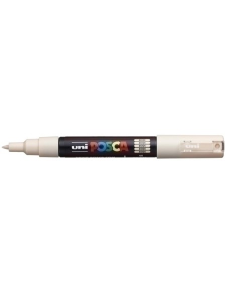 UNIBALL MARCADOR POSCA PC-1M NO PERMANENTE PUNTA FINA 0.7MM BEIGE