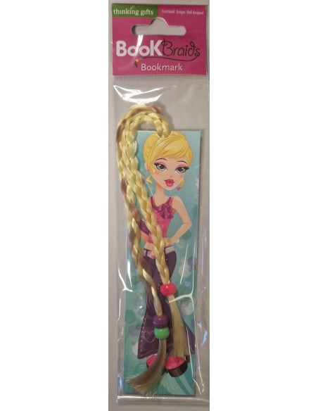 MARCAPAGINAS MODELO RUBIA CON TRENZAS