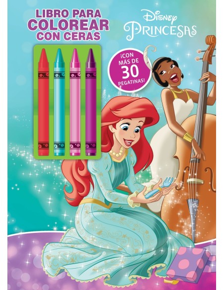 Princesas Libro para colorear con ceras 2