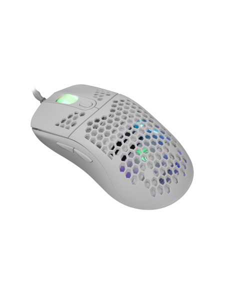GALAHAD White ratón Juego Ambidextro USB tipo A Óptico 7200 DPI