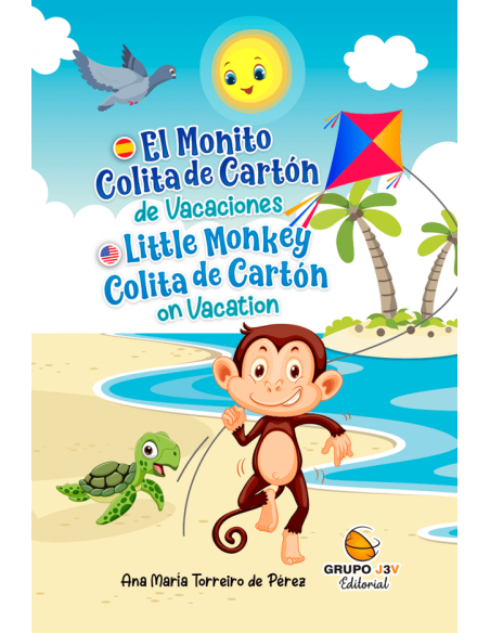 MONITO COLA DE CARTON DE VACACIONES EL