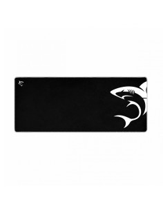 SHARK XL alfombrilla para ratón Alfombrilla de ratón para juegos Negro, Blanco