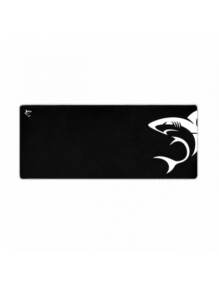 SHARK XL alfombrilla para ratón Alfombrilla de ratón para juegos Negro, Blanco
