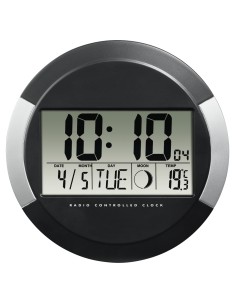 PP-245 Pared Digital clock Círculo Negro