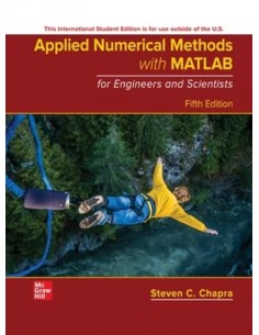 Applied Numerical Methods W Matlab For Engineers ampScientis