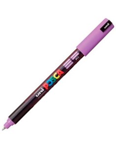 UNIBALL MARCADOR POSCA PC-1MR NO PERMANENTE PUNTA EXTRAFINA 0.7MM LAVANDA