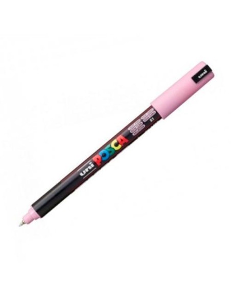 UNIBALL MARCADOR POSCA PC-1MR NO PERMANENTE PUNTA EXTRAFINA 0.7MM  ROSA CLARO