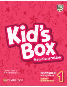 Kid s Box New Generation English for Spanish Speakers Level 1 Activity Book with Home Booklet and Digital Pack