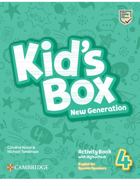 Kid s Box New Generation English for Spanish Speakers Level 4 Activity Book with Home Booklet and Digital Pack