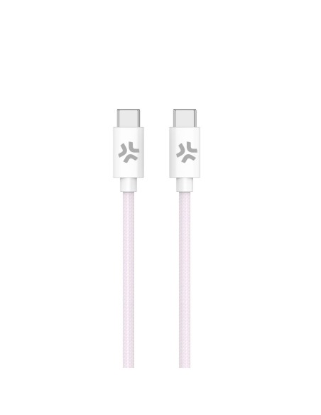 USBCUSBCCOTTPK cable USB 1,5 m USB C Rosa, Blanco
