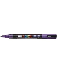 UNIBALL MARCADOR POSCA PC-3ML PUNTA CÓNICA 0,9 - 1,3 MM VIOLETA PURPURINA