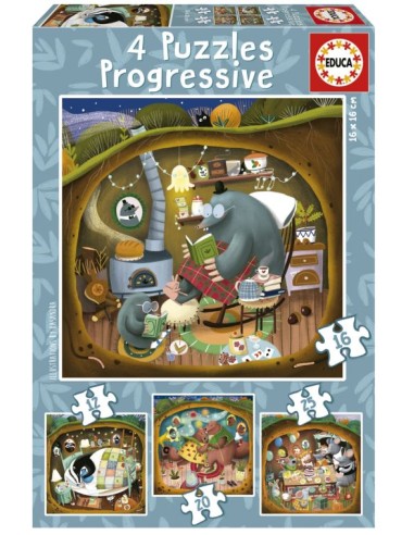 PUZZLES PROGRESIVOS 12 16 20 25 CUENTOS DEL BOSQUE