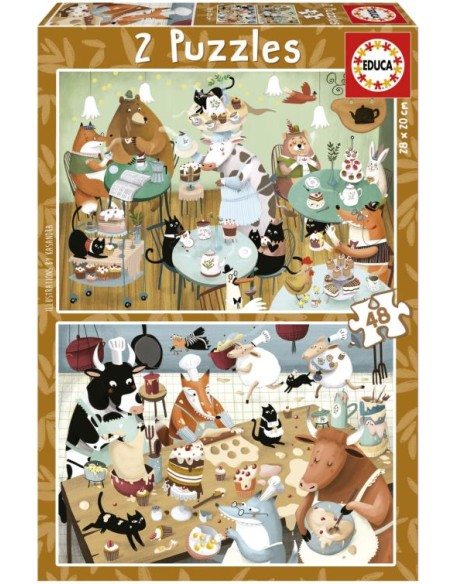 PUZZLE CUENTOS DEL BOSQUE 2X48 PIEZAS