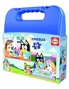 MALETA 2X48 PUZZLES BLUEY