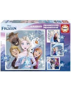 PUZZLES PROGRESIVOS FROZEN 12 16 20 25 PIEZAS