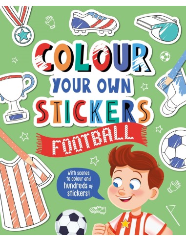 Colour Your Own Stickers Football