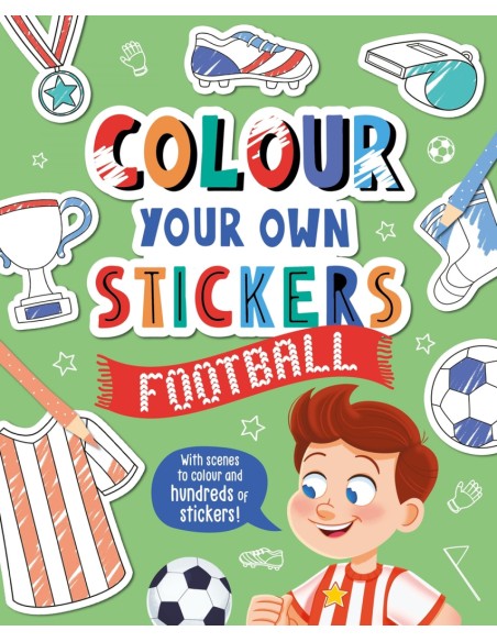 Colour Your Own Stickers Football